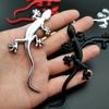 4pcs 10*3.8cm Gecko Car Stickers Zinc Alloy Auto Window Door Bumper Decoration  Universal Vehicle