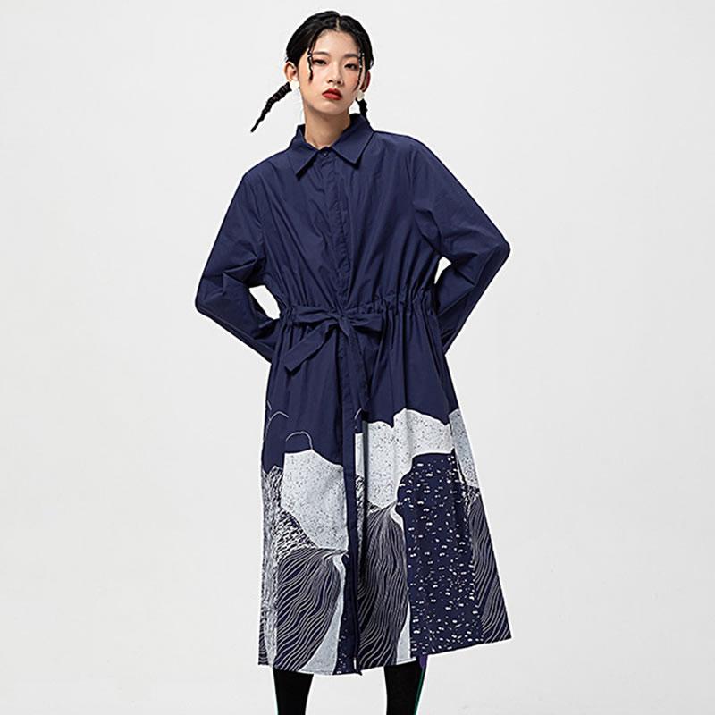 

XITAO модное повседневное бандажное женское платье с абстрактным принтом WLD2289 One Size синий