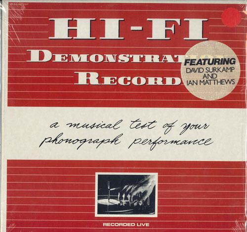 

LP Record HI-FI - Demonstration Record 6073EP S.P. & S. Recor 1981 US Rock