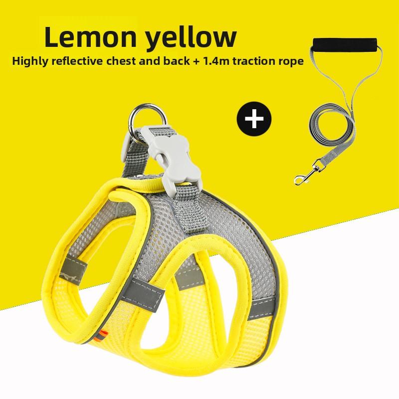 Pet Chest and Back Strap Vest Style Dog Leash, Reflective and Breathable Dog Leash, Pet Supplies