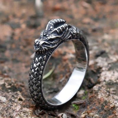 Nový nos Viking Men Ring Dragon Zvířecí Pagan Odin Amulet Skandinávské módní šperky