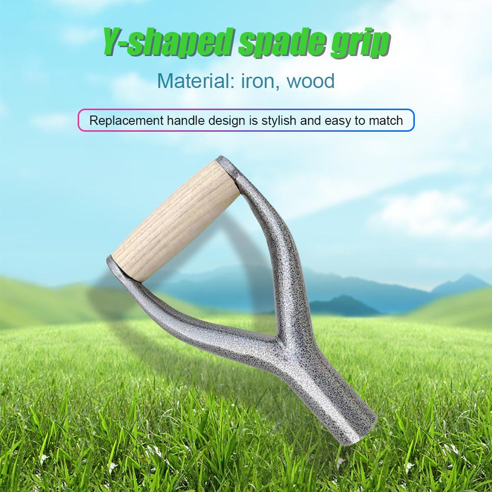 Spare Snow Shovel Handle Replacement Shovel Y Grip Handle Multi-Purpose Snow Removal Spade Handle for Snow Shovel Digging Raking China Mainland