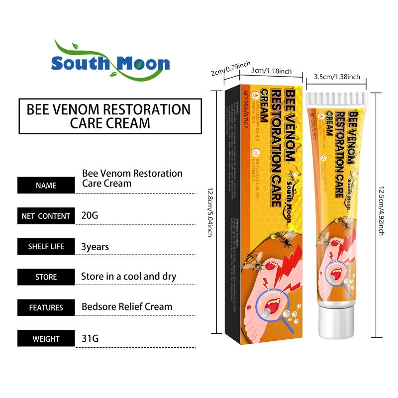 Bee Venom Body Cream Gentle Formula Soothes Discomfort Moisturizes Daily Massage Cream