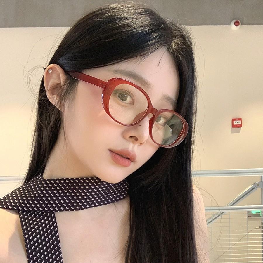 New Unisex Round Polygon Glasses for Men Women Pc Frame Glasses Plain Glasses Nearsighted Oval Eyewear Glasses -1.0 -2.5 -2