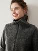 2025 Retro Cashmere Lapel Cardigan: Chunky Knit Short Zipper Sweater for Autumn/Winter