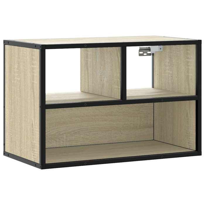 VidaXL TV Cabinet Sonoma Oak 60x31x39.5 Cm Engineered Wood and Metal 848915