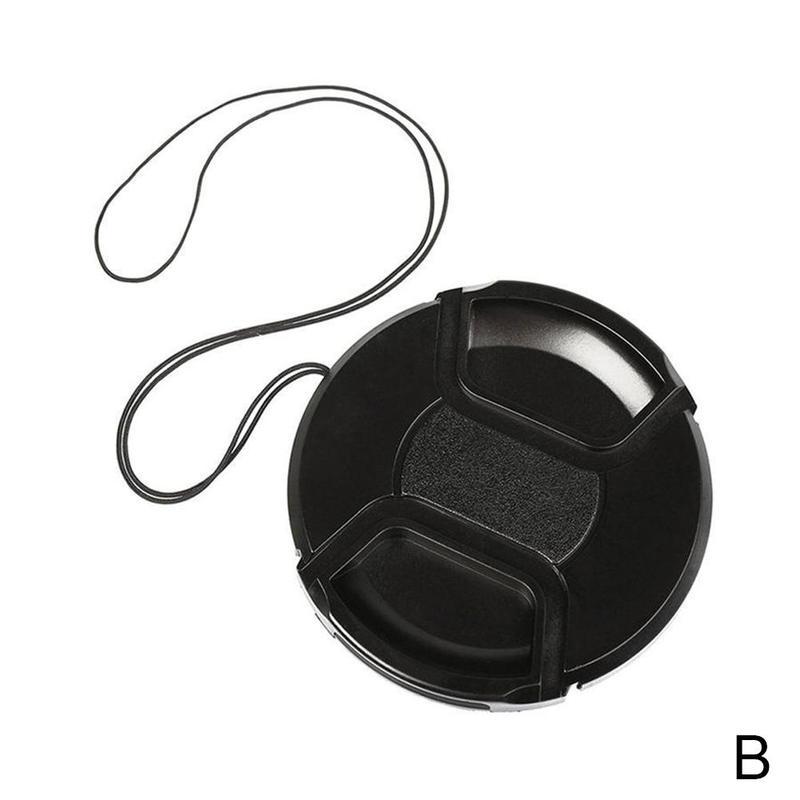 

10 шт. Высококачественная универсальная крышка объектива Пластиковая с центральным зажимом Защелкивающаяся передняя крышка 52 мм для зеркальных фотоаппаратов Canon Nikon Sony Olympus