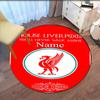 Benutzerdefinierter Name Liverpool Football Club Aufgedruckter Runder Teppich Teppich Stuhlteppich Bereichsteppich Eingang Fußmatten, für Bürostuhl Wohnzimmer Schlafzimmer Küchenraum.
