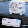 Air Conditioner Model Car Air Freshener Dashboard Solar Energy Fan Diffuser Air Vent Clip Air Conditioner Shape Fragrance