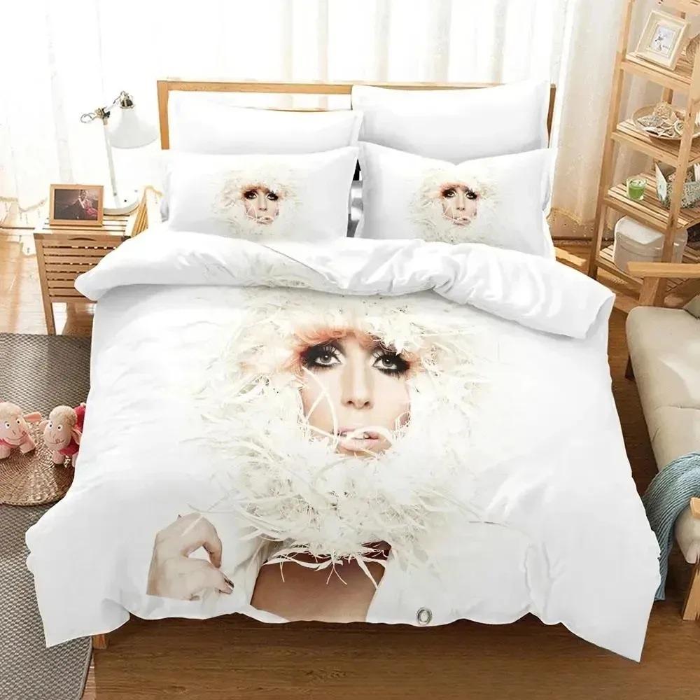 Fashion L-Lady G-Gaga Bedding Dormitory Sheets 2/3-piece Bedding Set Three-piece Soft Warm Bedding Set
