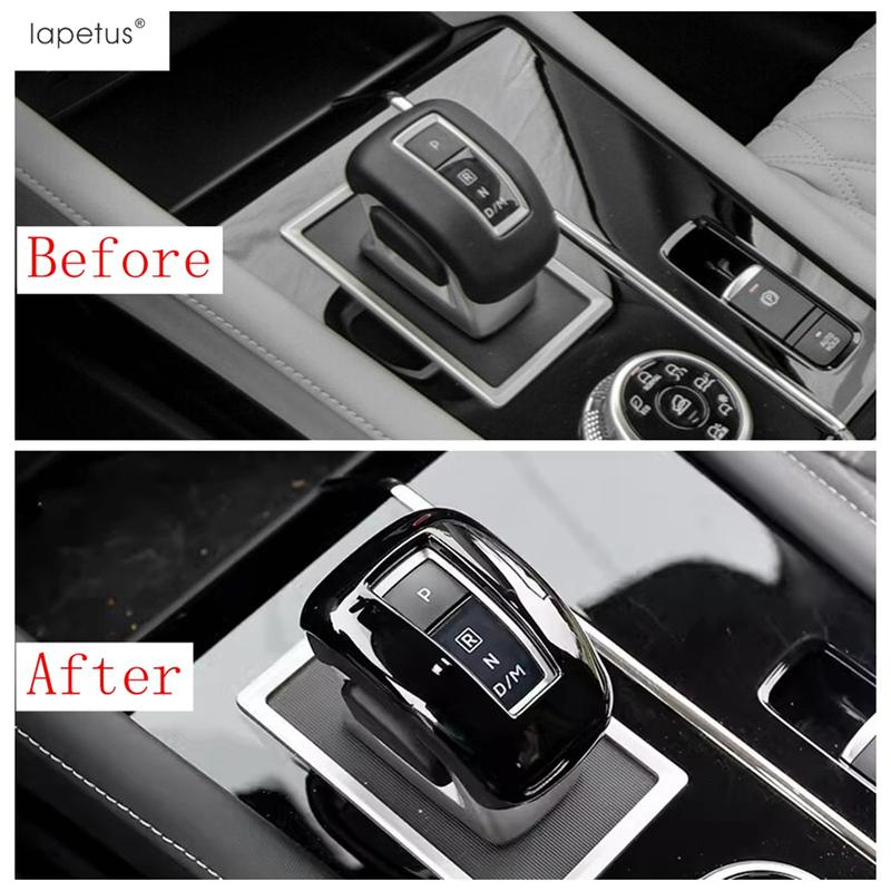 Gear Shift Head Knob Handle Decoration Cover Trim For Mitsubishi Outlander  - 2025 Black / Carbon Fiber Accessories Interior