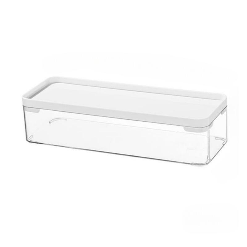 Wall-Mounted Transparent Storage Box for Phone, Remote, Toothbrush, and Comb