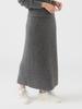 LIFE STORE by BEAMS Knit Gray Free BMING Women's Lamé Skirt,