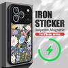 Vintage Floral Pattern Case For iPhone 17 Pro Max Magnetic For Magsafe Rugged Bumper Cover For iPhone 16 15 14 13 Pro Max