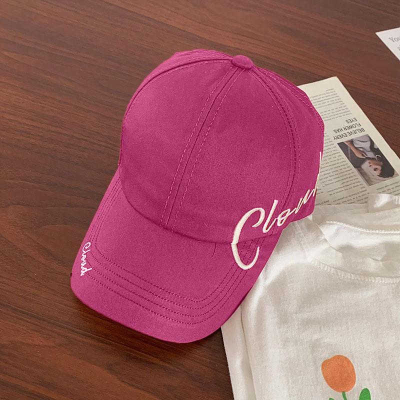 Unisex Adjustable Baseball Cap with Stylish Letter for Summer Sun Protection Outdoor Sports Walking and Travel Hat