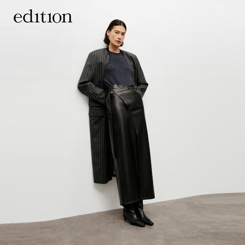 

Женский ретро полосатый удлиненный блейзер S 160