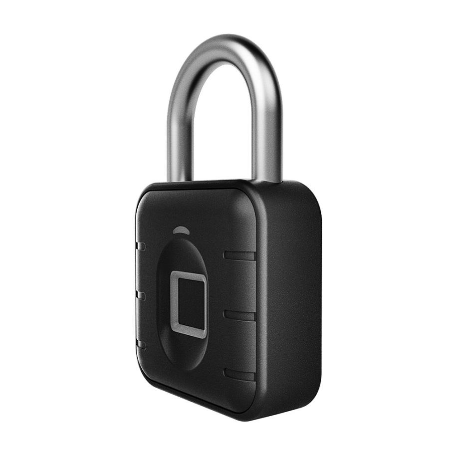 Keyless Smart Fingerprint Padlock for School Locker Gym Cabinet IP67 Waterproof Biometric Zinc Alloy Lock with USB Charging Port