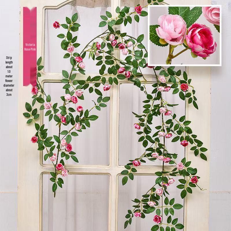 Simulierte Rosenblumenranke zur Wanddekoration & Landschaftsgestaltung