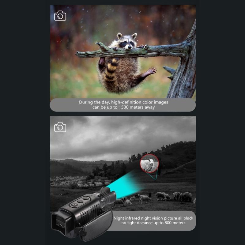 Outdoor Visible Infrared High-definition Photography and Video, Bird Watching Goggles, Single Tube Digital Telescopes, Night Vision Devices