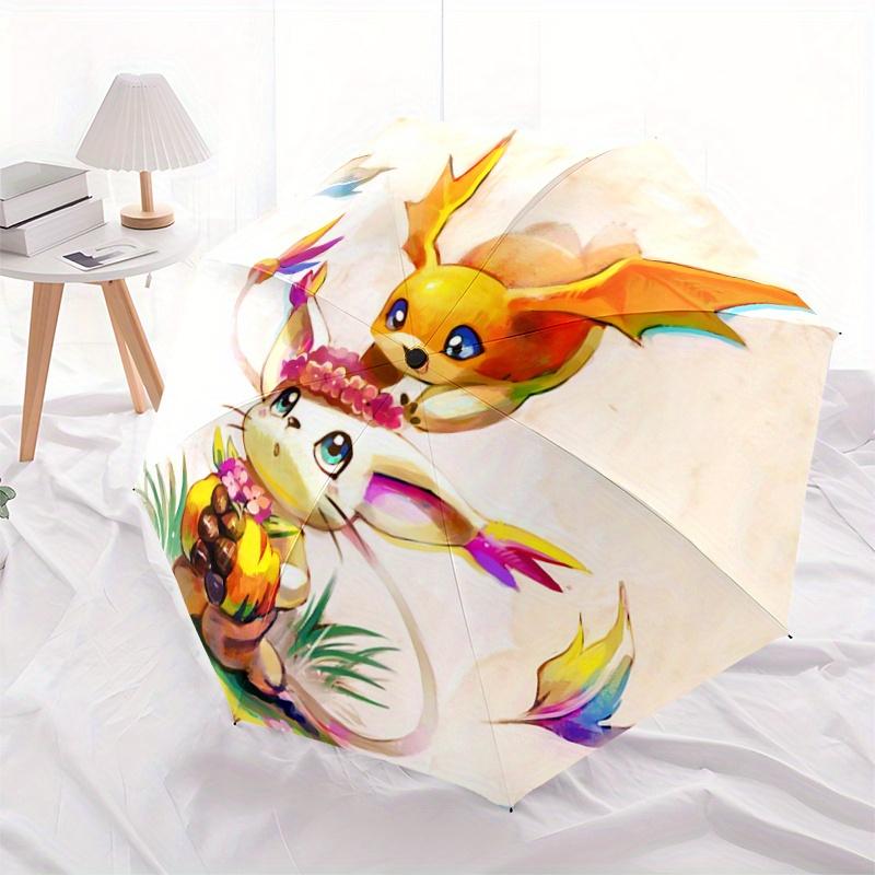 

1pc Automatic Opening/Closing Umbrella with Portable Tri-Fold Design, 8-Bone Iron Frame, Outdoor, Ideal Gift for Fans, Travelers, Daily Use, Fest