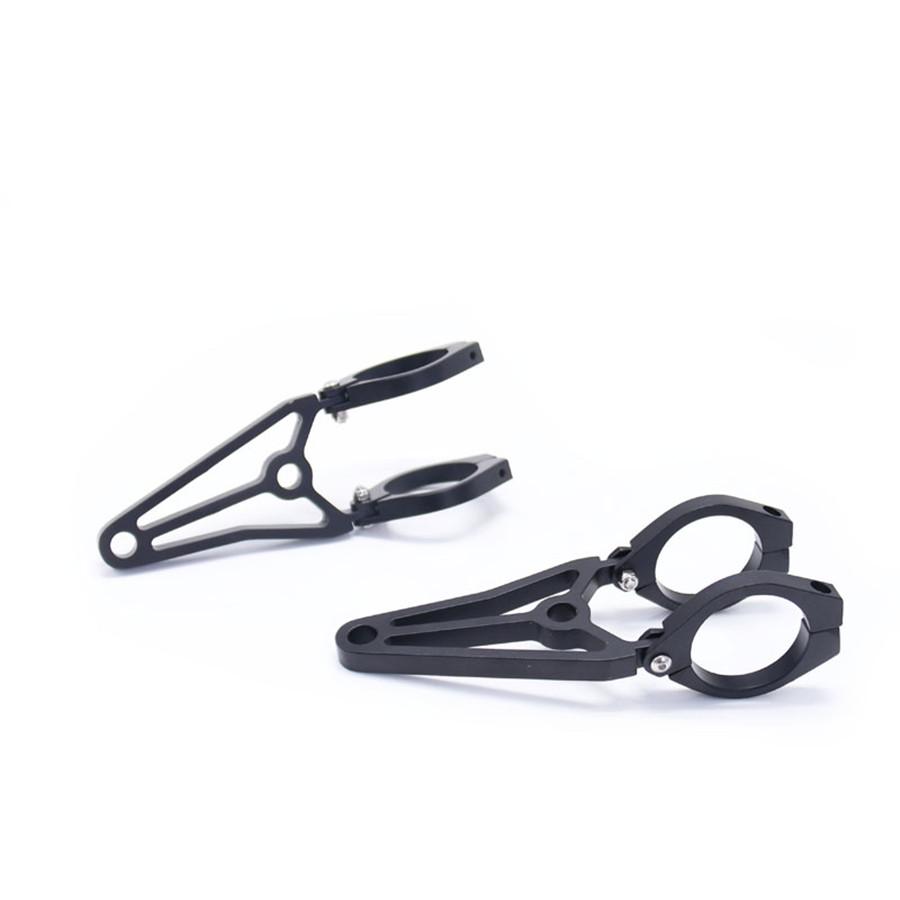 

Black CNC Motorcycle Bike Headlight Mount Brackets Holder Set For 39 41mm Fork