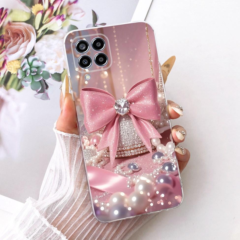Transparent For Samsung M33 5G Case Cover Cute Cat Fashion Butterfly Funny Painted Casing For Samsung Galaxy M33 5G M336B M336K