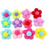 2pcs New Fur Flower Elastic Girl Womens Ponytail Holders Plush Ball Hair Ring Elastic Hair Rope Hair Tie Accessories Pompom