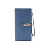 Women's Long Wallet PU Small Fresh Simple Solid Color Zipper Women's Handbag Convenient Wallet