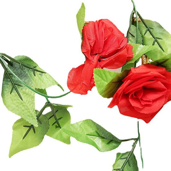 Beautiful Fake Flowers Garland Waterproof Faux Silk Flower Easy-Care