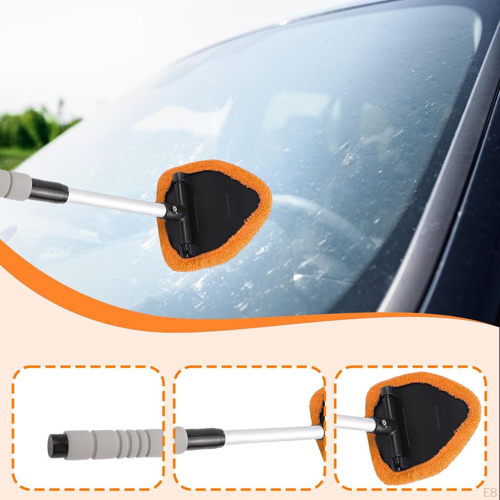 Auto Windshield Cleaning Tool Interior Glass Kit Portable Lightweight Car Window