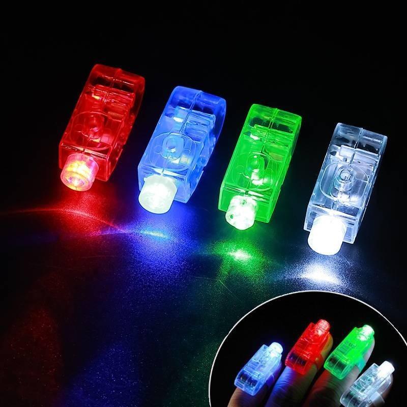 Bright Led Finger Lights Vibrant Laser Rings Perfect For Parties And Celebrations