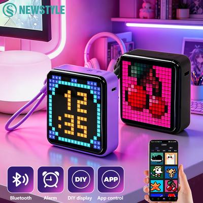 LED Pixel Display Night Light Bluetooth APP Control DIY Piexl Painting Picture Animation Display Decoration Light For Room Decor