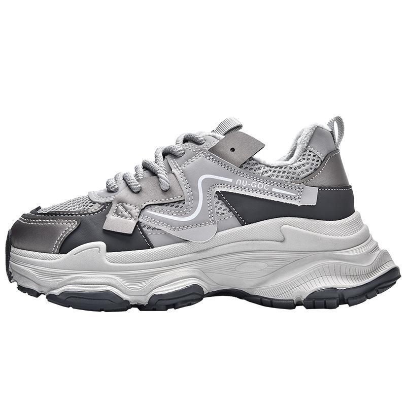 Winter neue Samt-Dad-Schuhe mit dicker Sohle Damen Sport- und Freizeitschuhe 33921