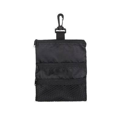 Waterproof Golf Organiser Bag with Rotating Clip Zippered Golf Ball Holder Bag Multiple Compartment For Golf Accessories