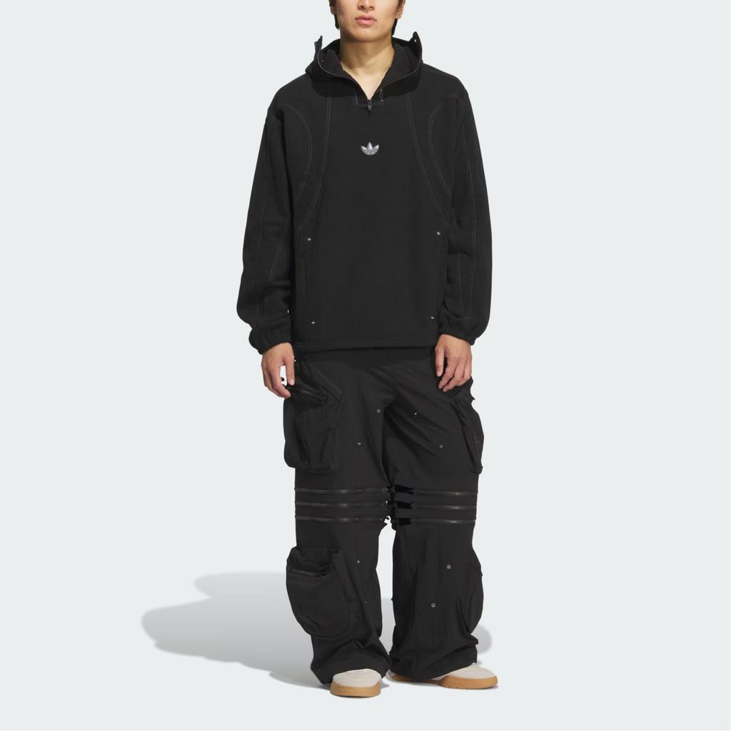 Adidas Originals X Gali Collaboration FW25 Shell Pant Removable Loose Fit Mid Rise Cargo Pants Unisex Pants KS8241