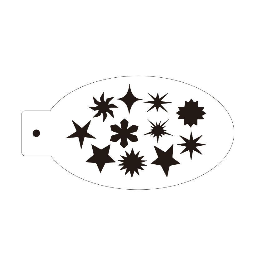 New Face Painting Stencils Templates Professional Body Art Dolphin Deer Butterfly Plastic Makeup Tools