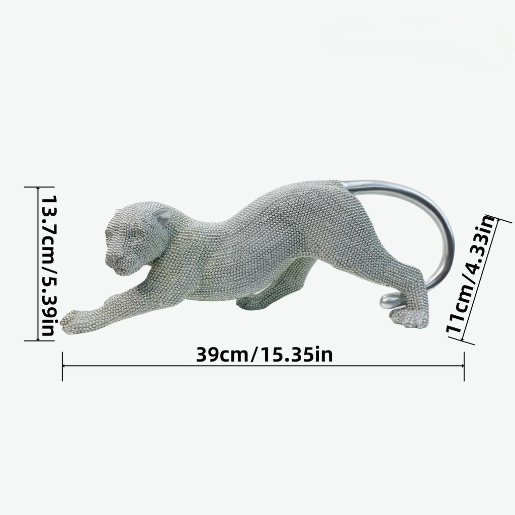 European Leopard Resin Handicrafts, Home Furnishings, Living Rooms, TV Cabinets, Exhibition Halls, Desktop Decorations, Gifts