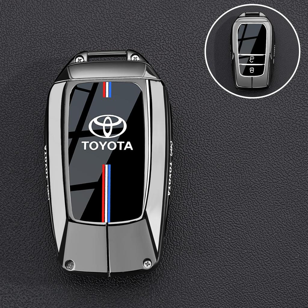 Transparent Car Key Fob Case Cover Black Key Case Shell Protector For Toyota For Sienna For Venza For Car Accessories