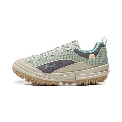 Li Ning Outdoor CF Tracing Low Top Mountaineering Hiking Shoes Women's Green Gray AHCW044-5