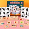 Children'S Fun Montessori Shadow Matching Puzzle Game Animal Fruit Traffic Cognition Puzzle Early Education Toy
