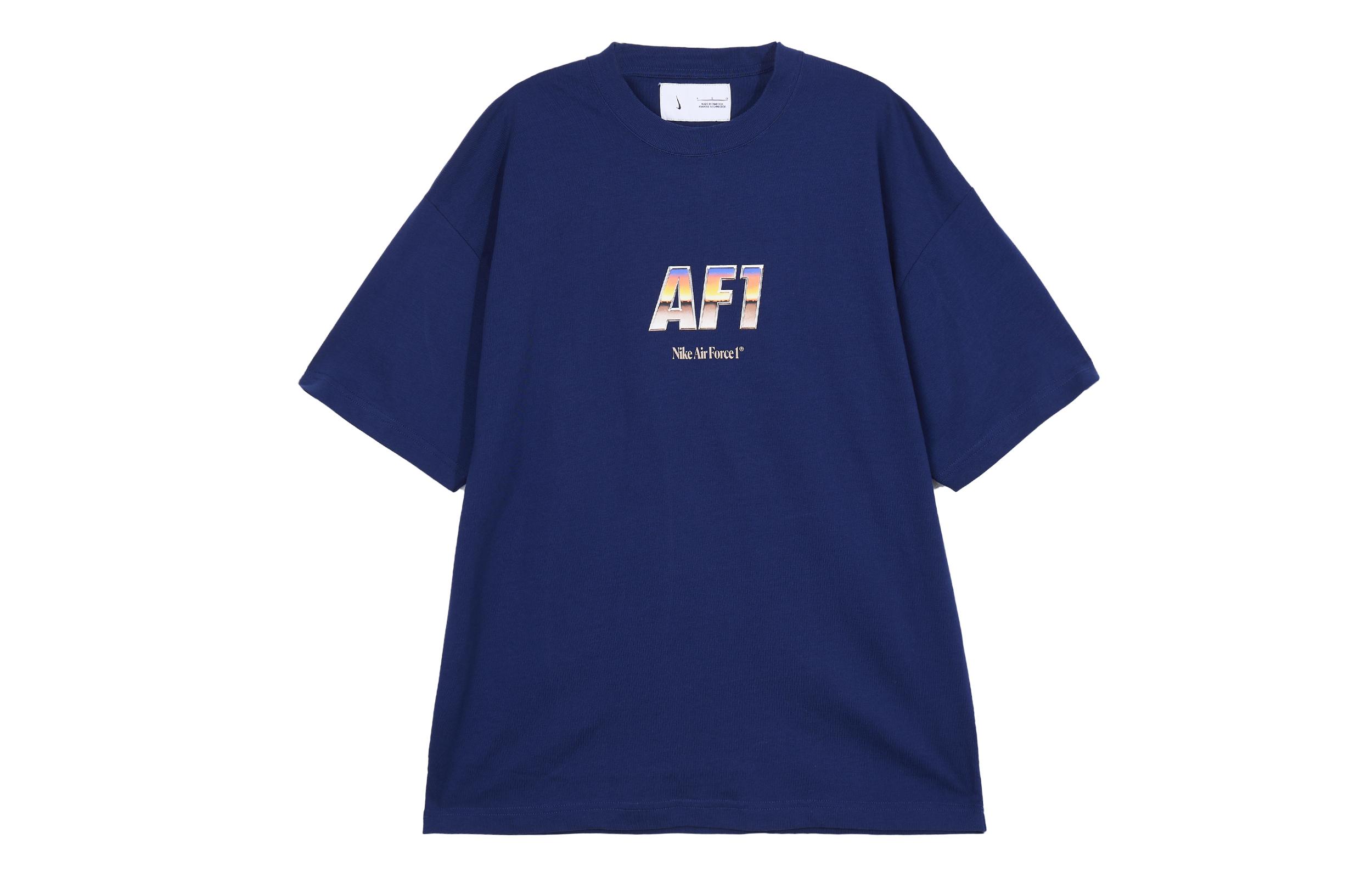 Nike Drop Shoulder Sleeve T-Shirt Unisex Blue DR5756-492 M