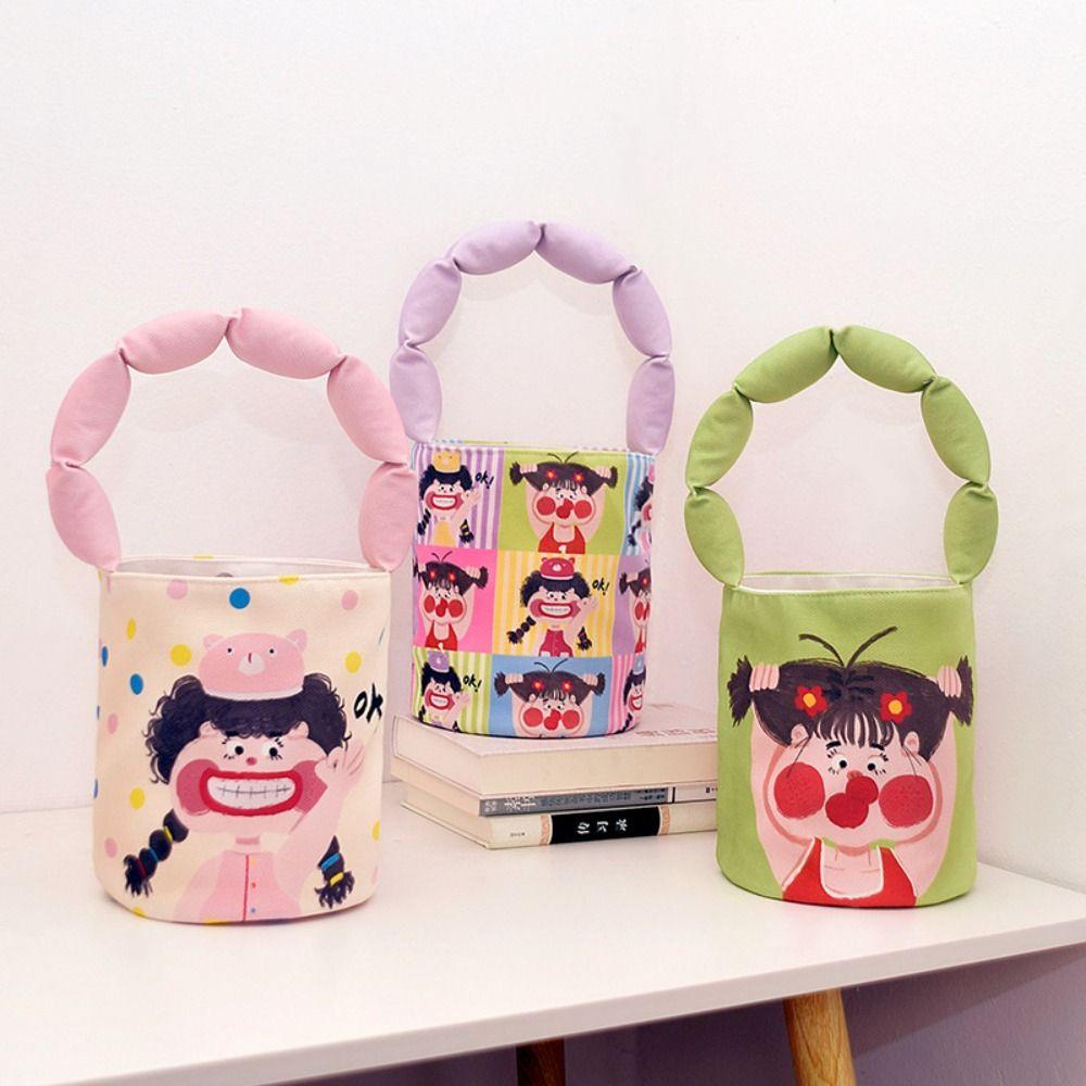 

Портативная сумка-ведро с принтом, большая сумка, подарочная сумка для обеда