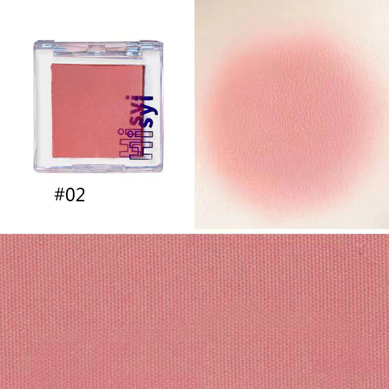 Monochrome Blush Rouge Brightening Matte Nude Makeup Natural Good Temperament Highlight Repair Three-dimensional Eyeshadow Makeup