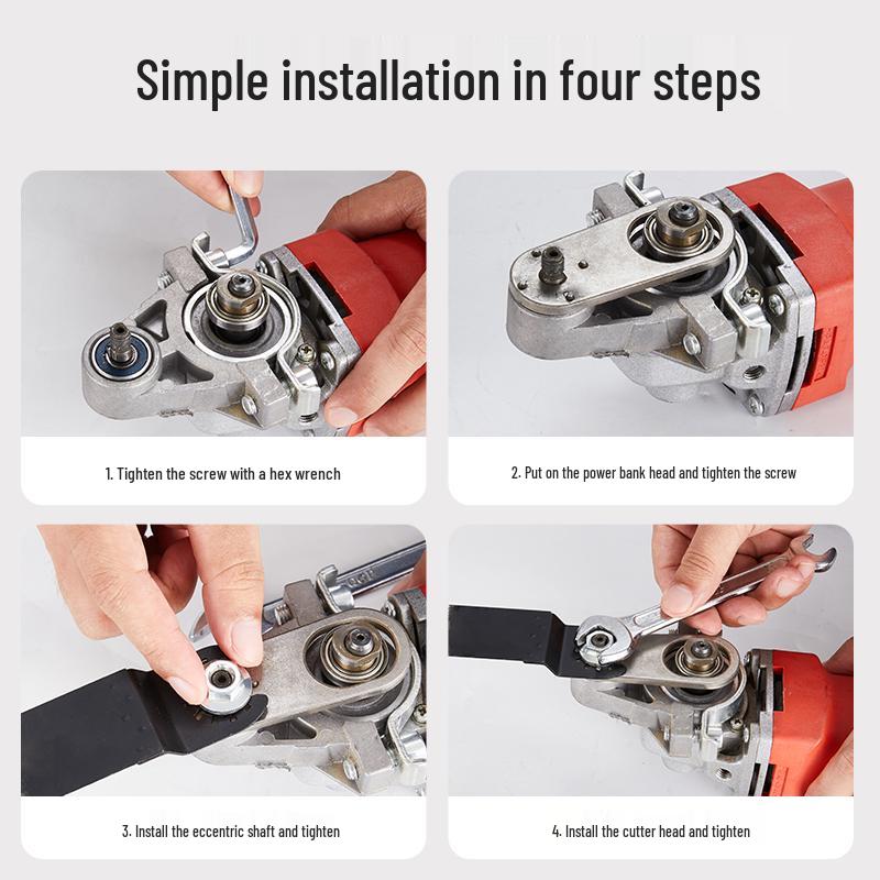 Universal Angle Grinder Woodworking Attachment: Electric Trimmer, Chisel, and Cutting Machine Conversion Head.