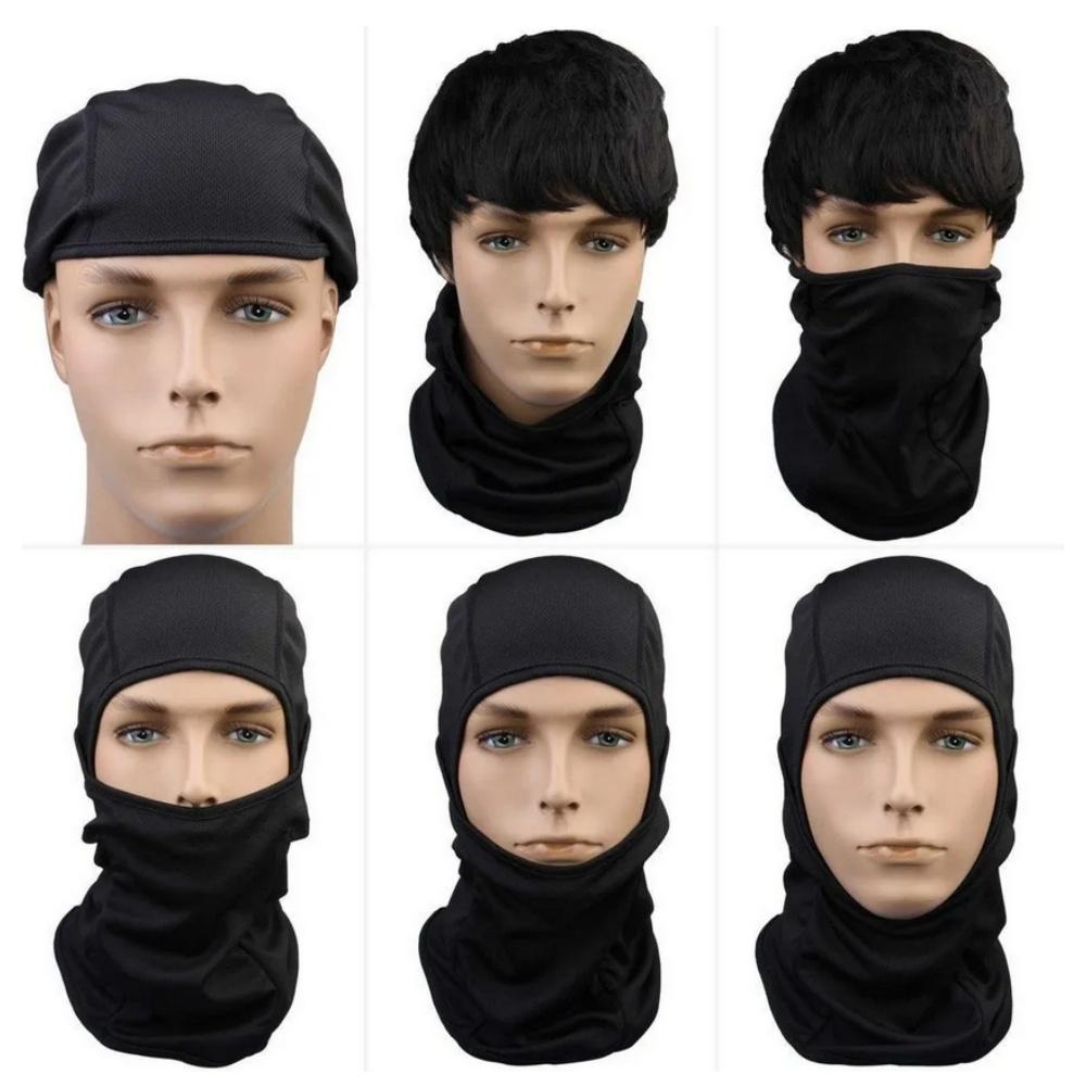 Full Face Mask Neck Warmer Black Windproof Cycling Ski Mask Hat For Men Women