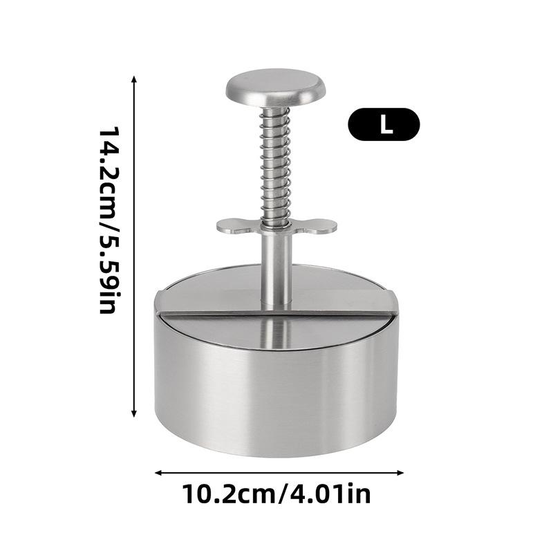 Hamburger Press Manual Non Stick Coating Circular Stainless Steel Meat Patty Press Household Kitchen Hamburger Press Tool