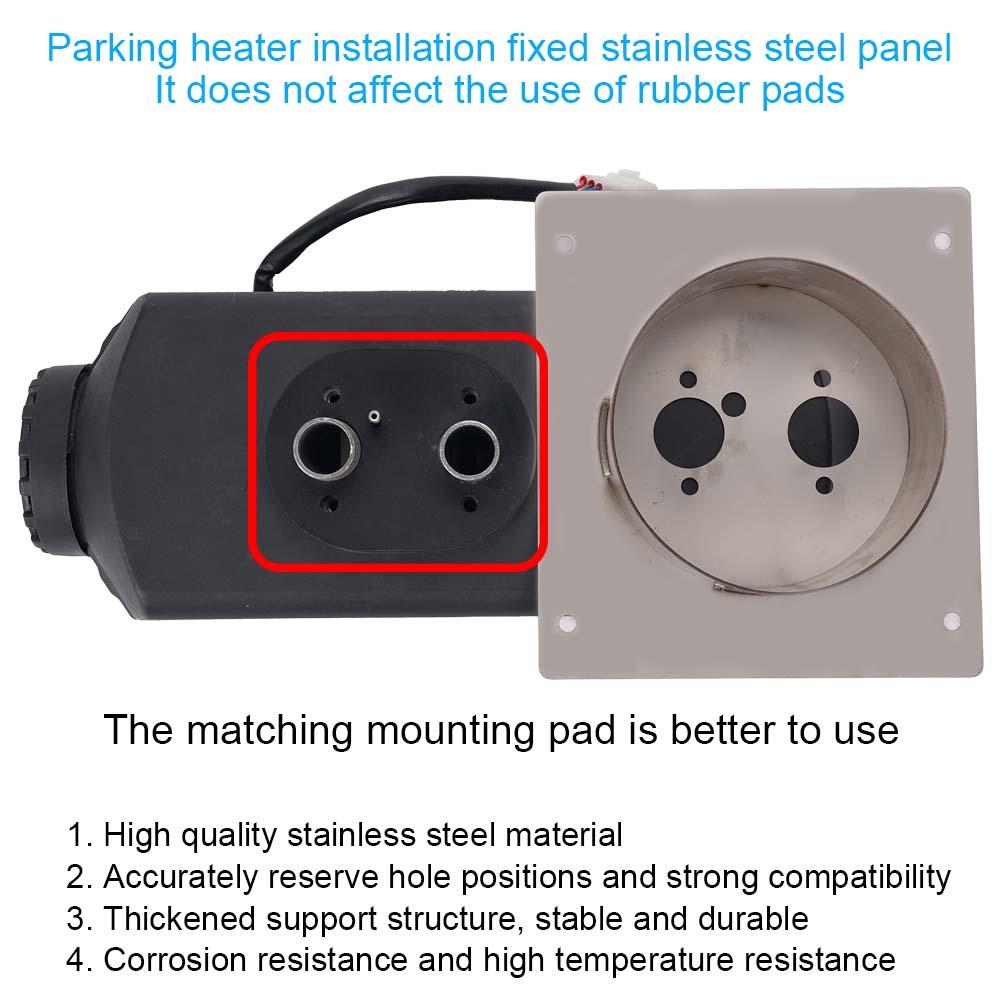 Universal 12V 24V 2-8KW Car Air Diesel Heater Mounting Plate Stainless Steel Turret Planar for Eberspächer Webasto Heaters