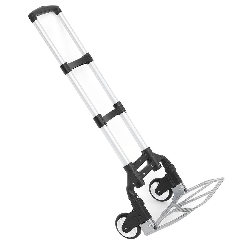 Heavy Duty Hand Truck 80KG Folding Compact Aluminium Hand Truck Luggage Cart Wheel Collapsible