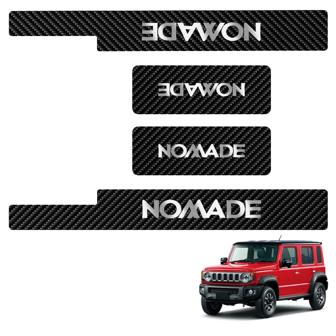 

GOODGOODCAR Side Step Plates for the New Jimny and Interior Parts with Gold Leaf and Strong and Easy Set of 4 Guards/Scuff Nomad, Gold-Plated