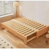 Massief Beukenhout Slaapbank Klapbaar Dubbel Gebruik Woonkamer Multifunctioneel Uittrekbaar Uittrekbaar Bed Tatami Kleine Appartement Tweepersoonsbed
